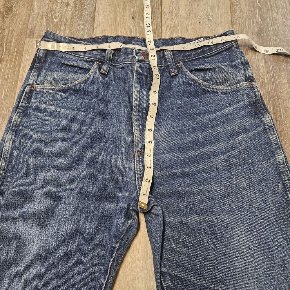 Rustler Wrangler Vintage Relaxed Fit Straight Leg Denim Blue Jeans Men's 34 X 34 - Picture 2 of 9